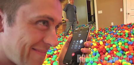 WATCH: Prankster turns house into giant ball pit