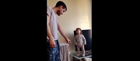 WATCH Little Lola gives Daddy a piece of her mind