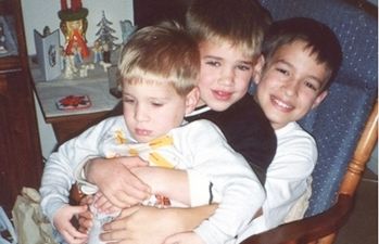 See what happened when three grown-up brothers recreated their childhood photos