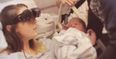 Blind mum sees her newborn baby for the very first time