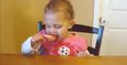 Too tired for a treat! Watch this baby battle sleep to finish her ice-pop