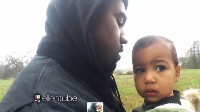 WATCH: Kanye West premieres new music video on Ellen… and daughter North has a starring role!