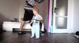 WATCH: This little man is loving his morning jam with dad