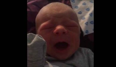 WATCH: This cute little old man yawn…wait that’s a baby?!