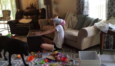 WATCH: This is what happens when you try to work from home with a toddler