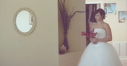 WATCH: This wife took her wedding dress out to surprise her unsuspecting husband