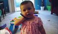 WATCH: Chatty baby girl perfectly mimics Mummy on the phone