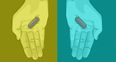 Do you see a red pill or a blue pill? Facebook’s mind-bending optical illusion
