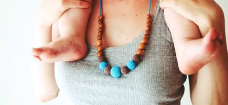 The clever jewellery designed to amuse a baby AND look stylish