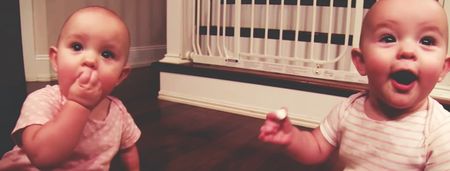 WATCH: Twin babies. One bag of marshmallows. Endless entertainment.
