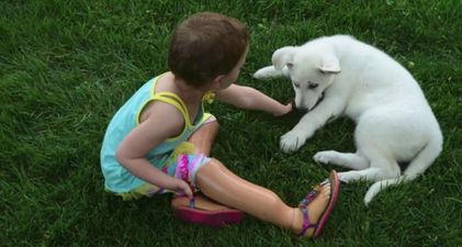 A toddler who lost both feet at birth gets the most heartwarming gift