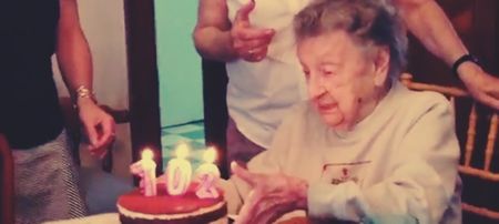WATCH: Nana blows out birthday candles. And her teeth