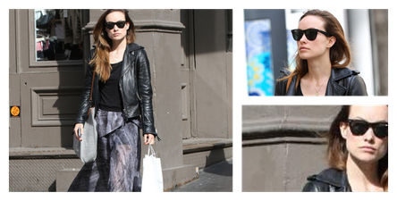 Skinted and Minted: Steal Olivia Wilde’s Summer biker bitch look