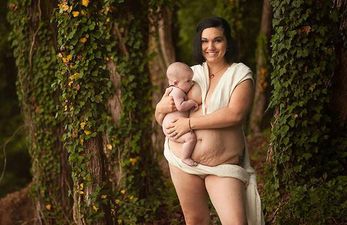 Al fresco dining: We love this breastfeeding photographic series