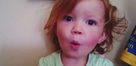 WATCH: Little girl can’t QUITE master whistling