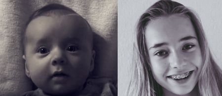 WATCH: Dutch Artist filmed his daughter every week for 14 years (yes, really)