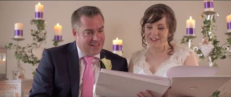Watch: One happy couple get a very special surprise on their wedding day
