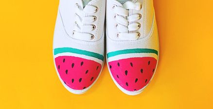 MAKE: Watermelon slice sneakers for less than €5
