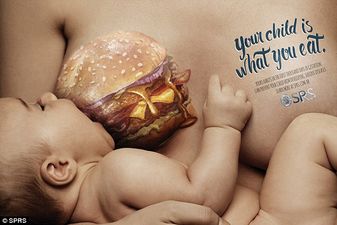 Shocking new ads warn mums about the dangers of junk food