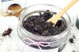 DIY coffee coconut salt body scrub