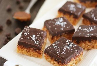 Salted caramel Rice Krispie treats are the perfect way to celebrate the weekend