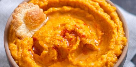 This moreish butternut squash hummus is a seasonal saviour