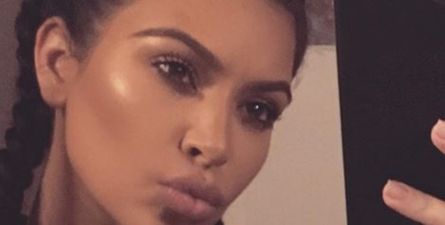 Kim Kardashian gives fans first glimpse of Saint West