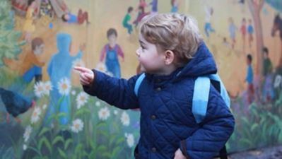 Pictures released to mark Prince George’s first day of nursery