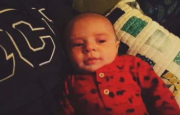 Dad finds unique way to stop baby son crying
