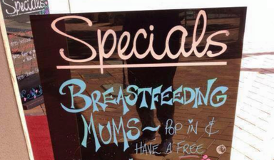 Free tea for breastfeeding mums – yes, please