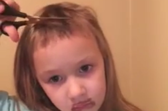 This Little Girl Cutting Her Hair Off Is Basically Our Spirit Animal