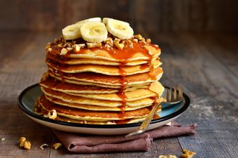 These banana bread pancakes are just what your weekend morning needs