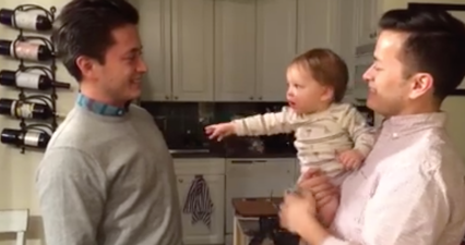 Watch: When Baby Meets Dad’s Identical Twin
