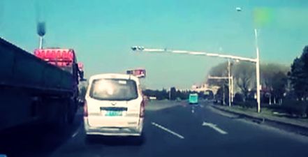 Shocking Video Shows Toddler Falling Out of Back of Van