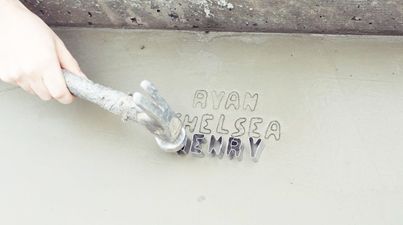 How To Sign Names In Cement Without Making A Mess