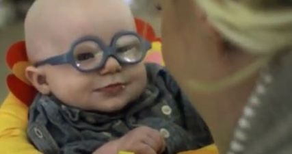 Video Captures The (Smiley) Moment A Baby Sees His Mother For The First Time