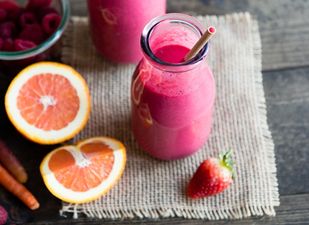 This pink super-smoothie is delicious – and just what your morning needs