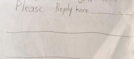 Little Girl Pens Letter To Her Mum (From Her Dad) In Hope of Finding Out Her Present