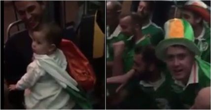 Irish Fans Sing Lullaby to French Baby on Bordeaux Train