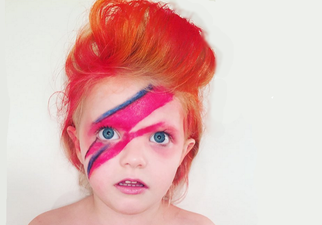 Little Girl Twinning With Celebs From Bowie To Trump Is Weirdly Brilliant