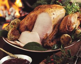 Ballyknocken Bay, Thyme and Cranberry Christmas Turkey (With Bacon Stuffing Balls!)