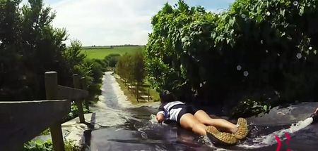 This AMAZING Cork Water Slide Is Making The News In The USA
