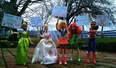 The Women’s March Featuring Wonderwoman, Supergirl And Cinderella That’s Gone Viral
