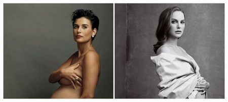 Natalie Portman Recreates The Famous Demi Moore Pregnant Photo In Vanity Fair