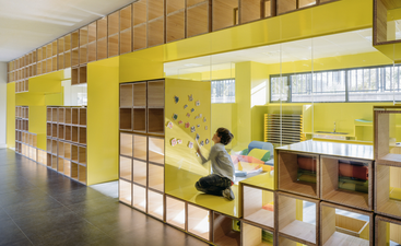 This primary school in Madrid is designed so children can climb on the walls