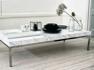 Easy weekend project: This marble-topped coffee table can be yours for less than €10