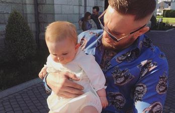 Pregnant Dee Devlin and Conor McGregor share sweet family snaps of nephew’s christening