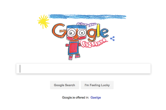 Today’s Google Doodle was created by a six-year-old Dublin girl