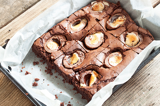 Creme Egg brownies