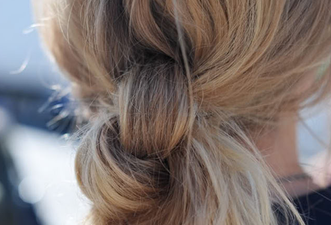 Apply dry shampoo the night before (instead of when you get up in the morning)